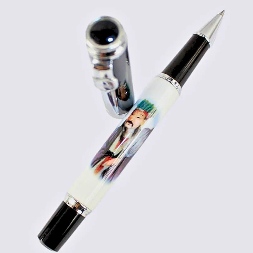 Jinhao 8802 Rollerball Pen, Zhuge Liang Painting, Elegant Writing Pen - Image 3