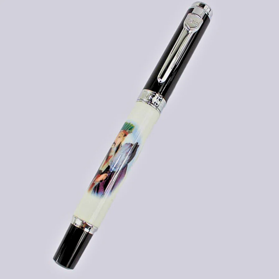 Jinhao 8802 Rollerball Pen, Zhuge Liang Painting, Elegant Writing Pen - Image 4