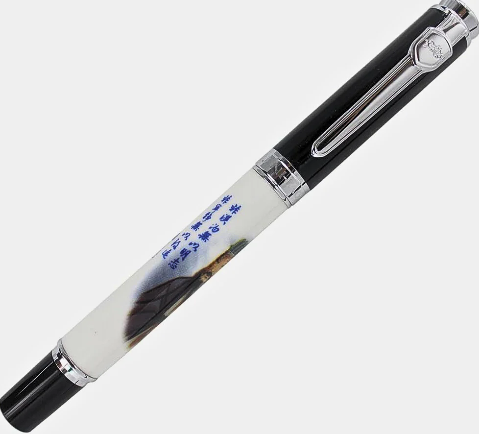 Jinhao 8802 Rollerball Pen, Zhuge Liang Painting, Elegant Writing Pen - Image 5