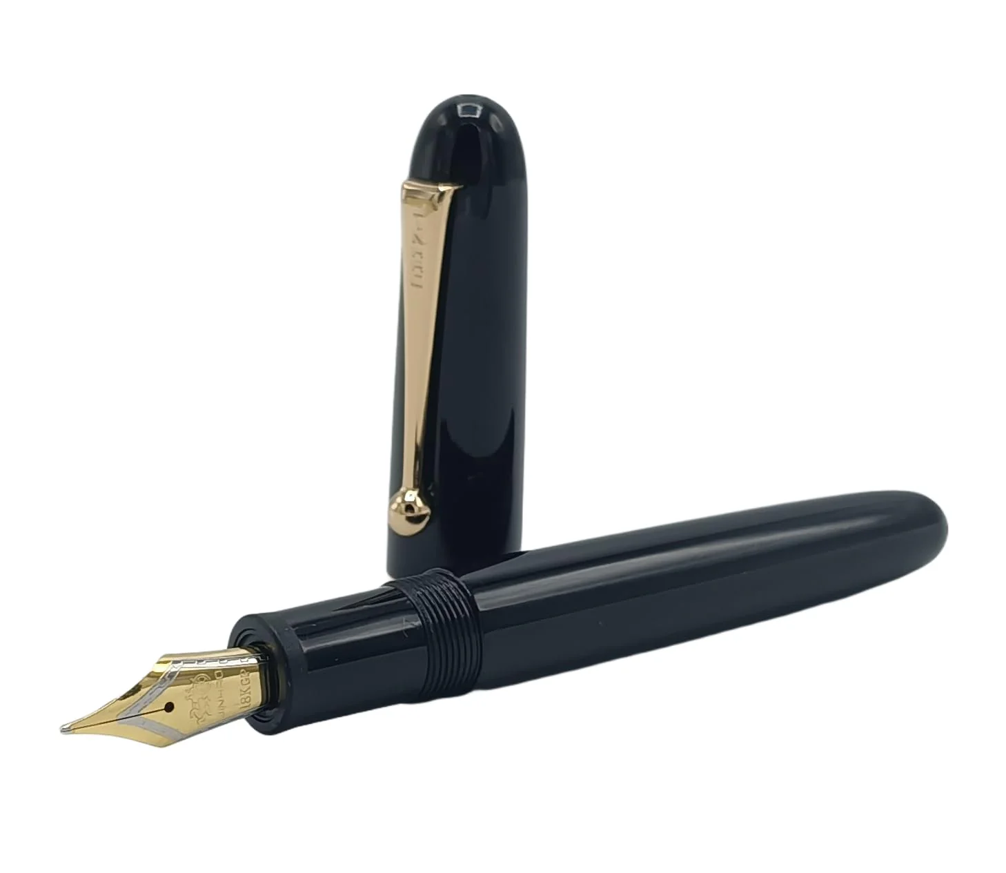 Jinhao 9013 Dadao Series Fountain Pen – Medium Nib, Black Acrylic Barrel with Gold Clip - Image 3