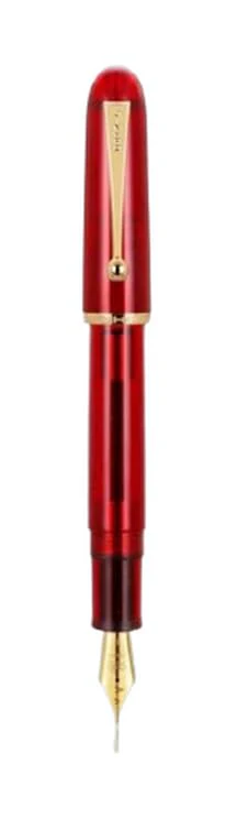 Jinhao 9013 DaDao Series Fountain Pen – Transparent Red Acrylic Body, Medium Heartbeat Nib, Includes Ink Converter - Image 5