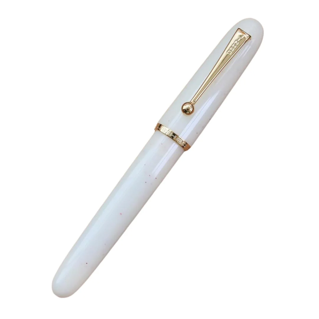 Jinhao 9013 DaDao Series Fountain Pen – White Acrylic Body, Medium Heartbeat Nib, Includes Ink Converter - Image 3