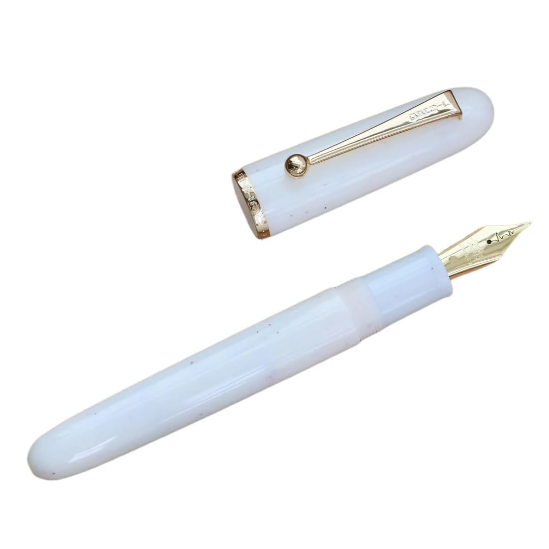 Jinhao 9013 DaDao Series Fountain Pen – White Acrylic Body, Medium Heartbeat Nib, Includes Ink Converter - Image 4