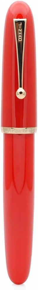 Jinhao 9019 Extra Fine Fountain Pen (0.38mm) – Smooth Writing Pen with Gold Trim and Large Ink Converter, Elegant Red Body - Image 3
