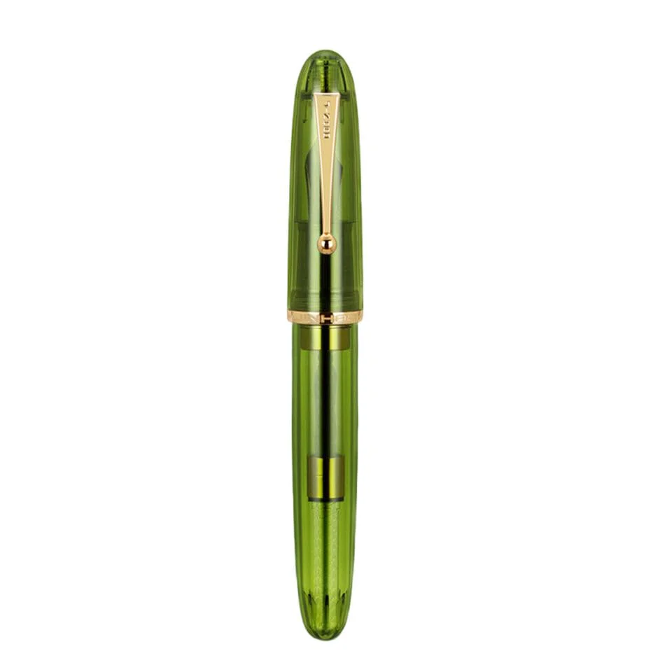 Jinhao 9019 Fountain Pen – Transparent Green Design, Extra Fine 0.38mm Nib, Acrylic Body Smooth Writing Pen - Image 3