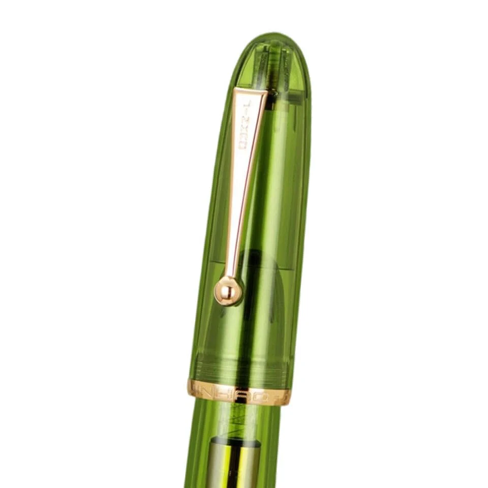 Jinhao 9019 Fountain Pen – Transparent Green Design, Extra Fine 0.38mm Nib, Acrylic Body Smooth Writing Pen - Image 4