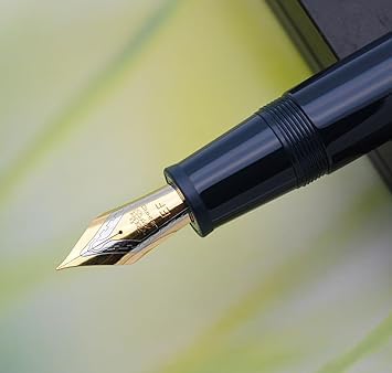 Jinhao 9019 Navy Blue Fountain Pen – 0.38mm Extra Fine Nib, Gold Trim With Large Ink Converter - Image 4