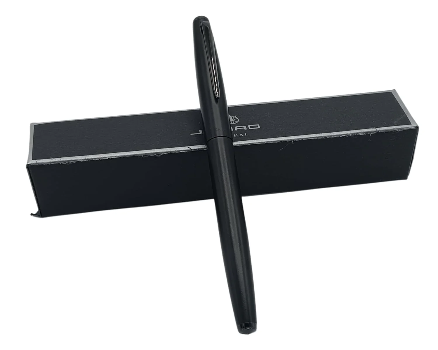 Jinhao 911 Matt Black Fountain Pen – Extra Fine Nib, Metal Body, Classic Design with Black Trim & Converter - Image 6