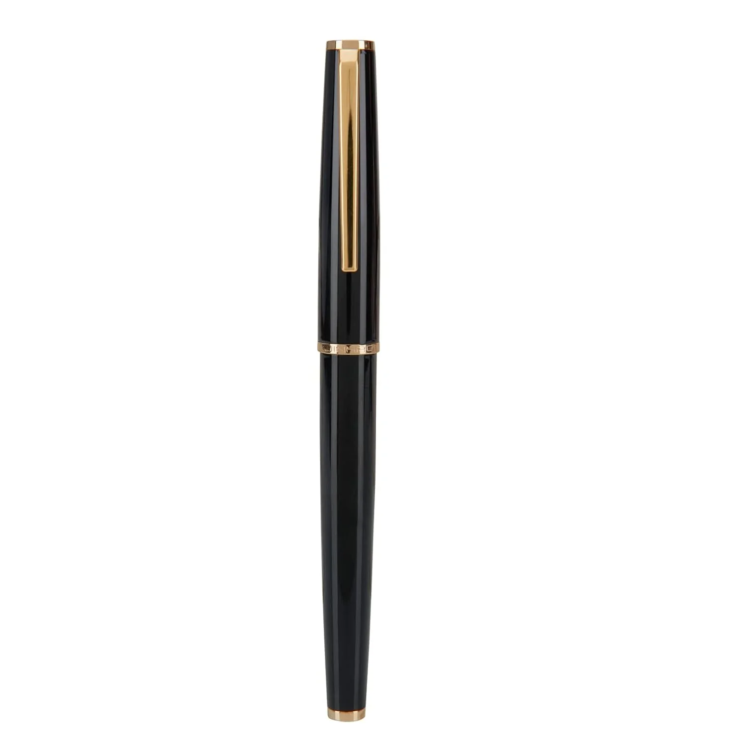 Jinhao 95 Luxury Metal Black Fountain Pen with 0.5mm Fine Nib and Golden Trims (With Ink Converter) - Image 4