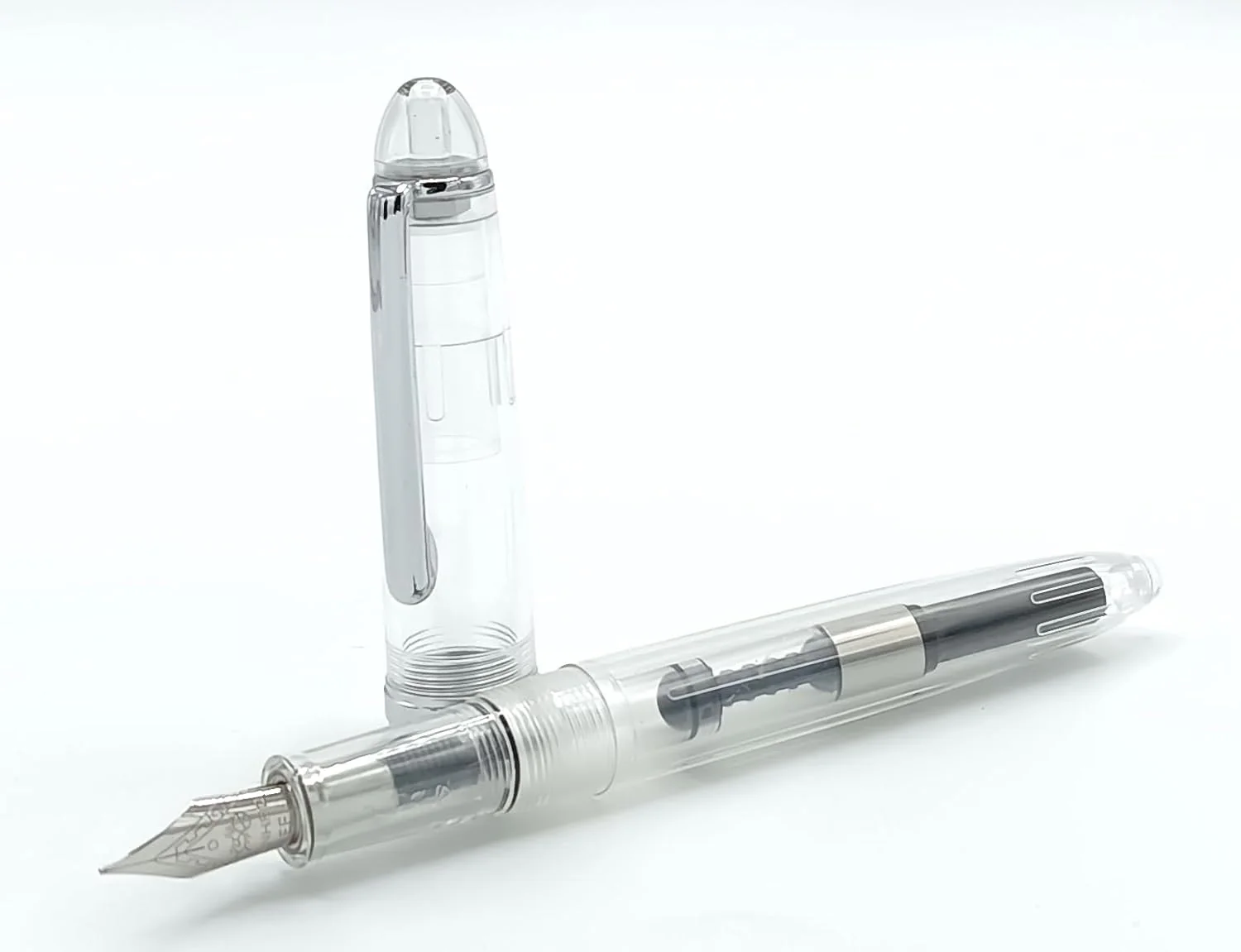 Jinhao 992 Clear Fountain Pen – Extra Fine and Fine Nib Options, Smooth Writing Pen with Converter - Image 2