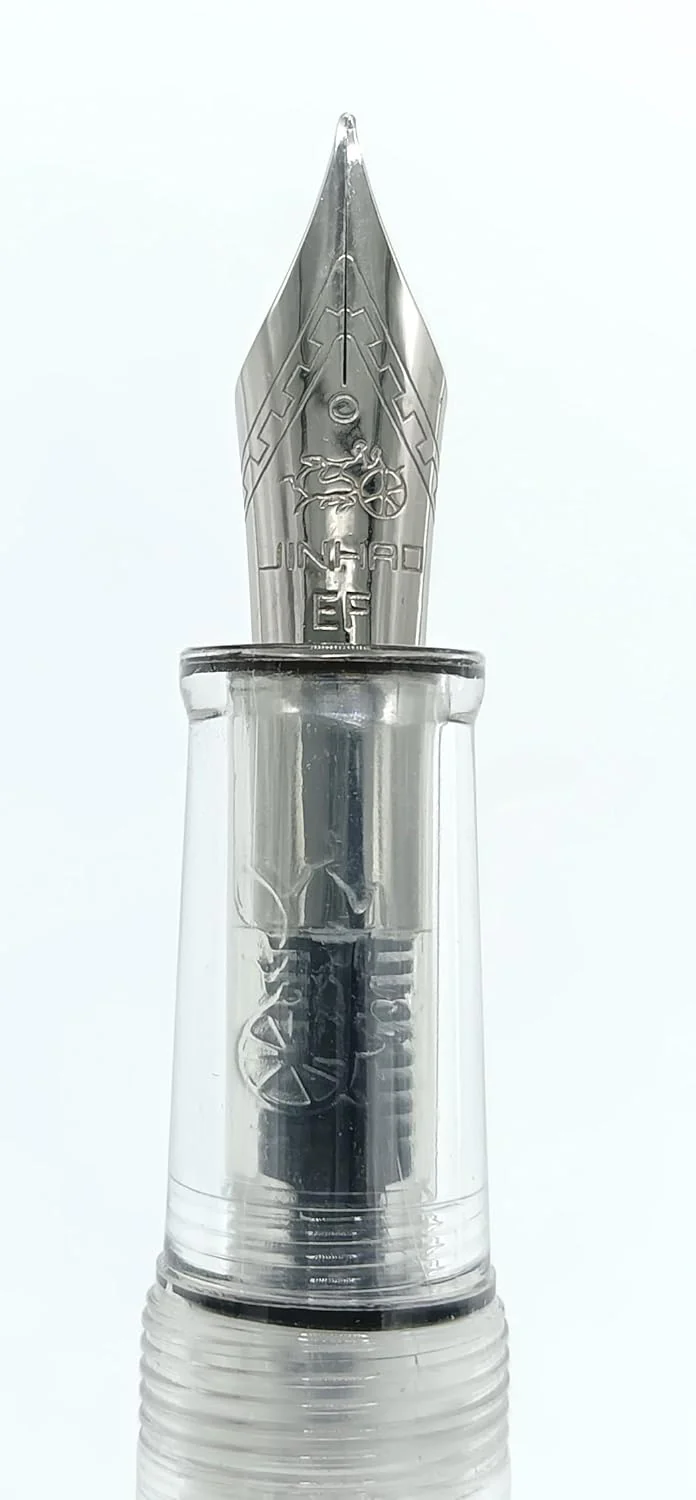 Jinhao 992 Clear Fountain Pen – Extra Fine and Fine Nib Options, Smooth Writing Pen with Converter - Image 3