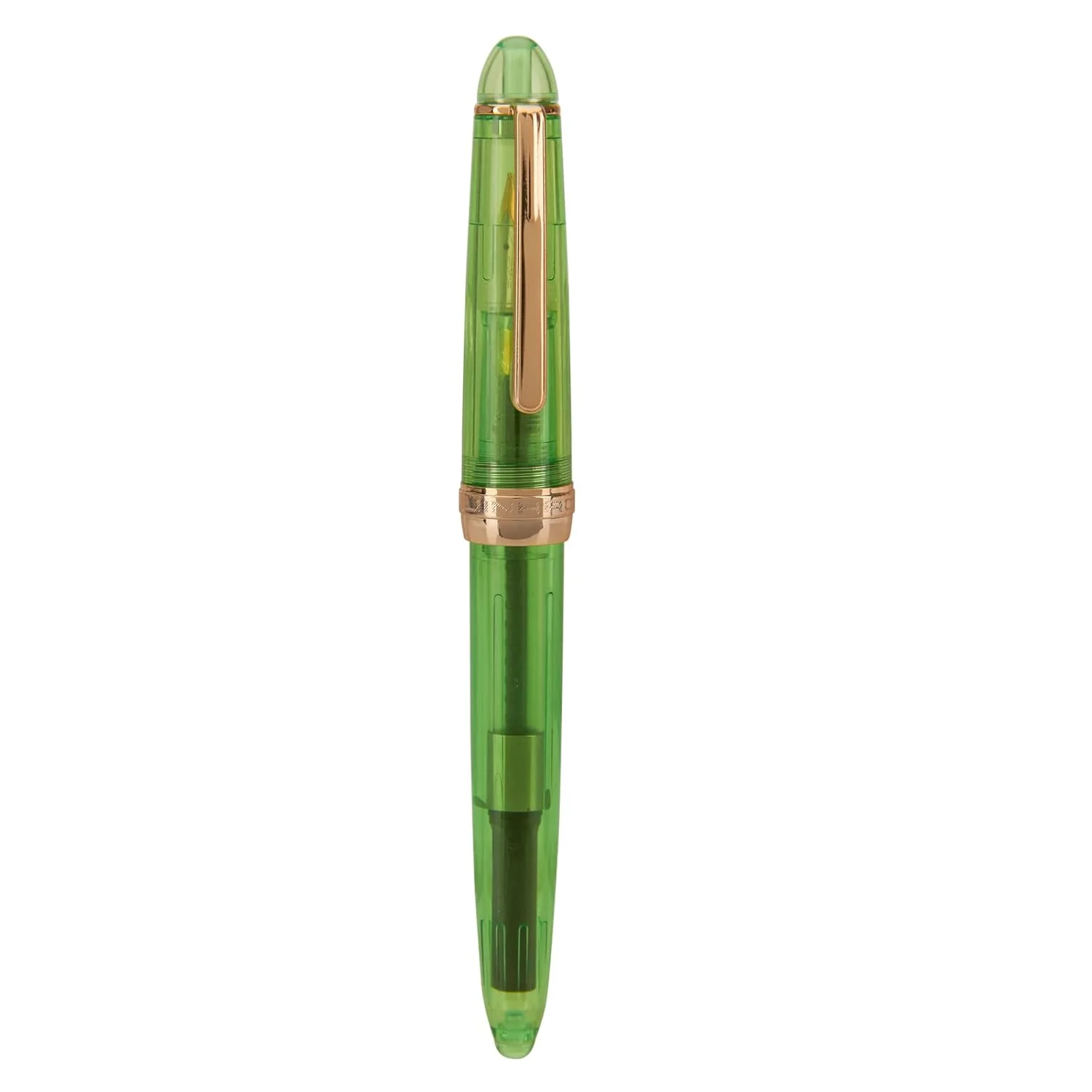 Jinhao 992 Transparent Green Fountain Pen – Fine Nib with Gold Trim, Smooth Writing Pen with Converter - Image 3
