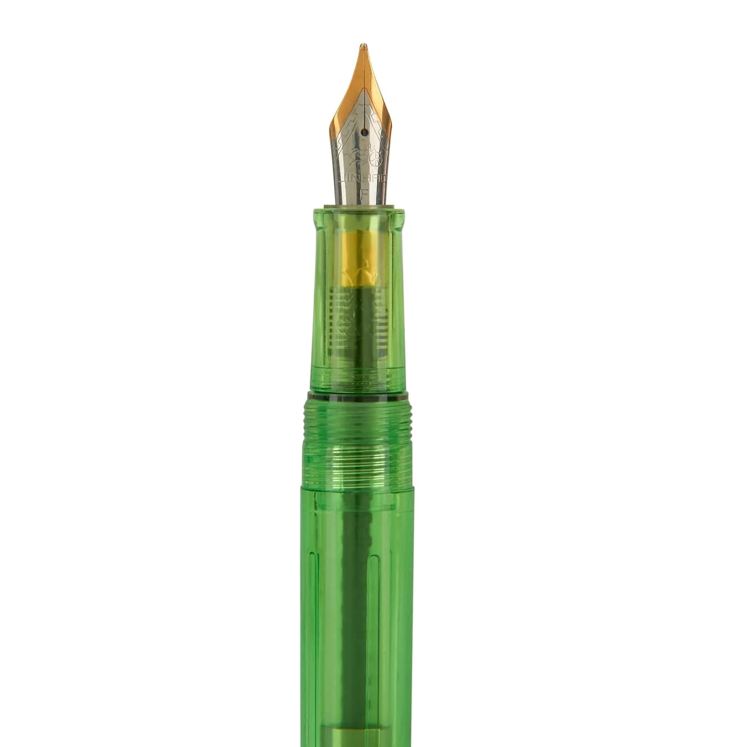 Jinhao 992 Transparent Green Fountain Pen – Fine Nib with Gold Trim, Smooth Writing Pen with Converter - Image 5
