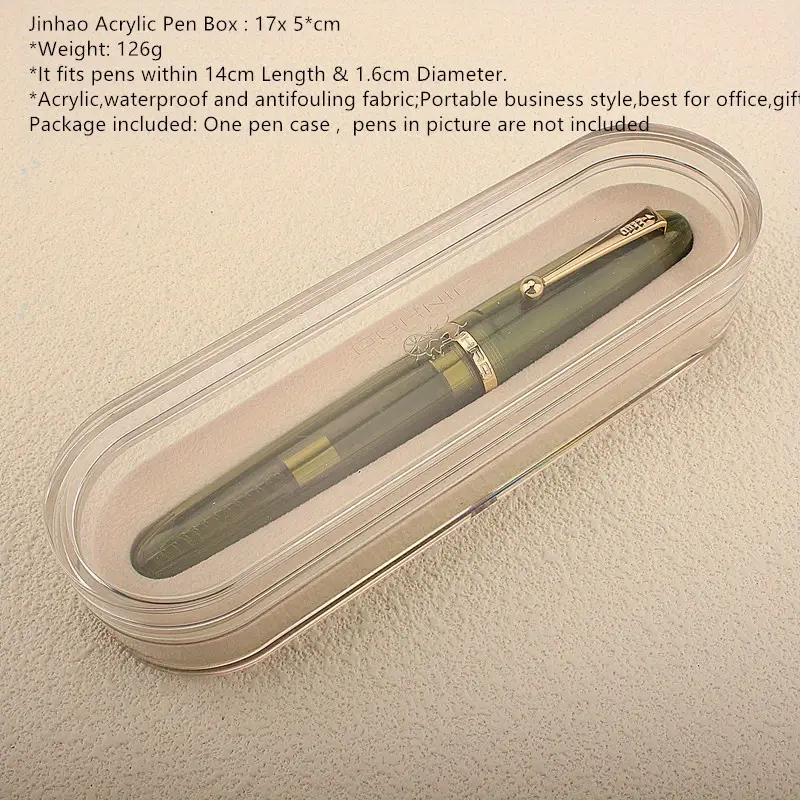 Jinhao Acrylic Clear Pen Box – Transparent Luxury Pen Storage & Gift Packaging Box – 1 Pc - Image 8
