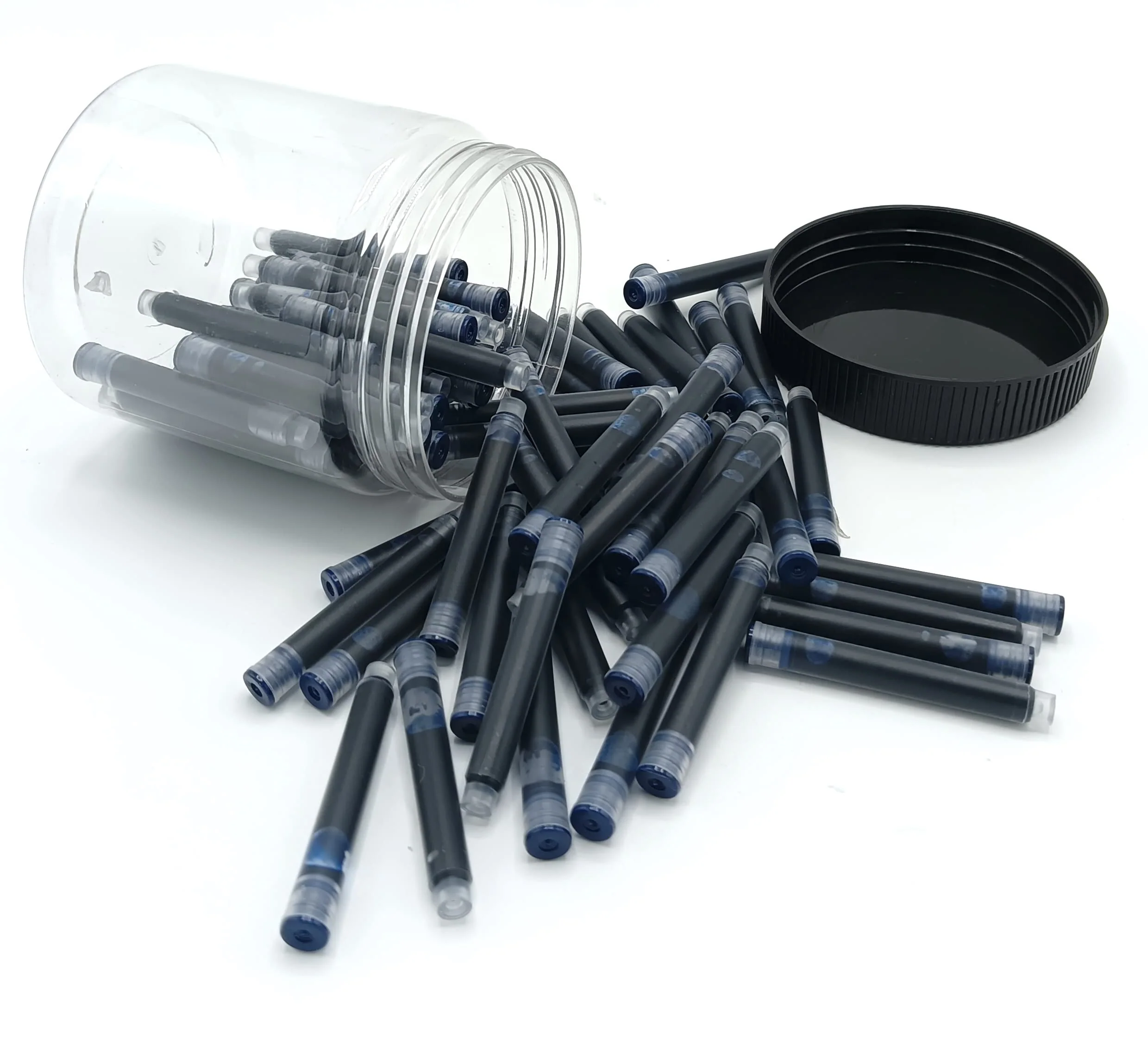 Jinhao Blue Black Fountain Pen Ink Cartridges Refills – 2.6mm Bore Diameter, 80 Pcs Disposable Ink Cartridges for Jinhao Pens, Ideal for School & Office Use - Image 4
