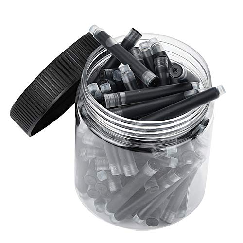 Jinhao Standard Fountain Pen Ink Cartridges Refills – 80 Pcs (Black) Bottled, Smooth Flow, Long-Lasting Writing, Ideal for Jinhao & Baoer Pens - Image 4