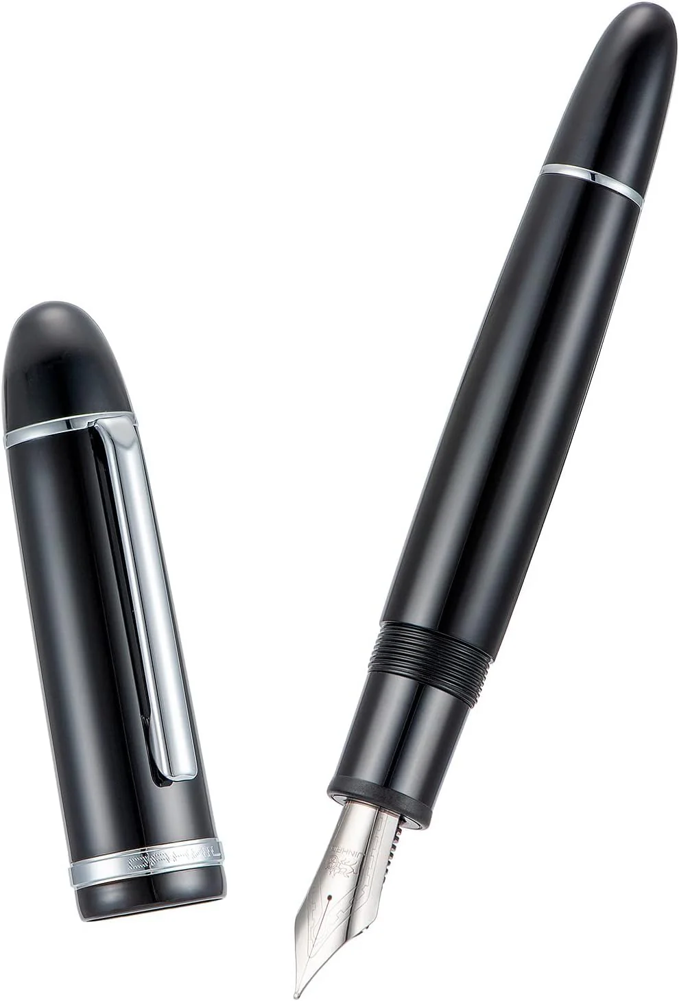 Jinhao X159 Black Fountain Pen – Extra Fine, Fine, or Medium Nib Options, Silver Clip, Big Size Acrylic Pen with Converter - Image 3