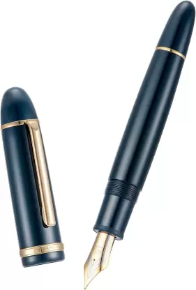 Jinhao X159 Navy Blue Fountain Pen – Fine Nib Options, Gold Clip, Big Size Acrylic Pen with Converter - Image 5