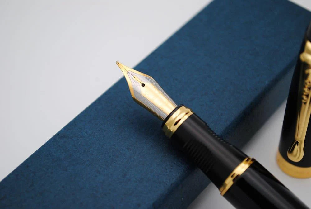 Jinhao X450 Fountain Pen – Black Color, Gold Trim, Medium Nib Options, Elegant Writing Instrument - Image 5