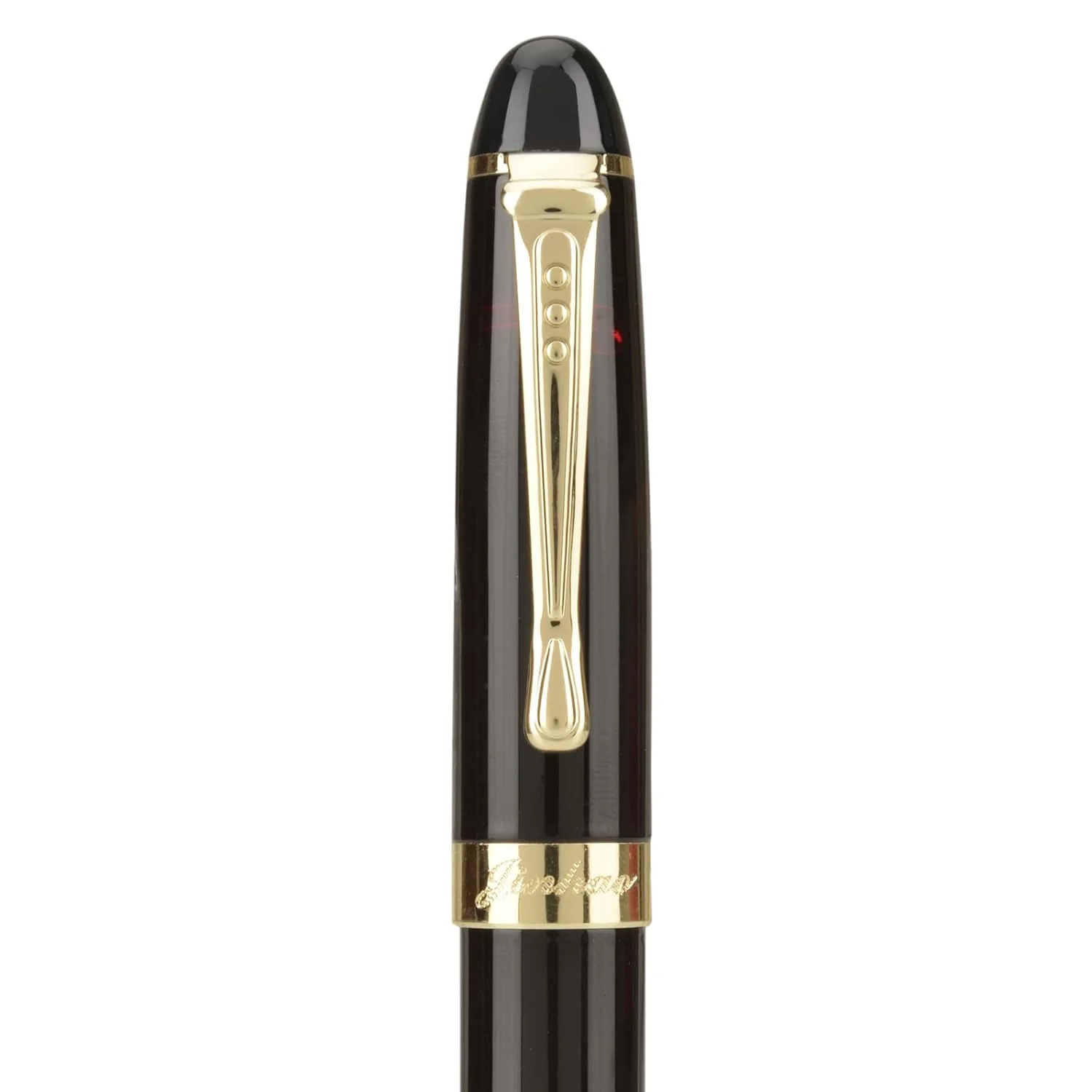 Jinhao X450 Fountain Pen – Clay Mask Multi Brown Color, Gold Trim, Broad Nib Options, Elegant Writing Instrument - Image 4