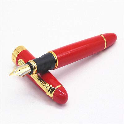 Jinhao X450 Fountain Pen – Clay Mask Red Color, Gold Trim, Medium & Broad Nib Options, Elegant Writing Instrument - Image 2
