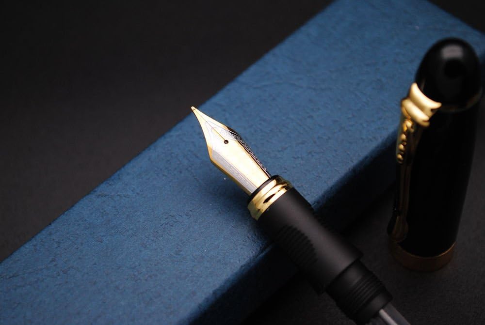 Jinhao X450 Fountain Pen – Dark Green Color, Gold Trim, Medium Nib Options, Elegant Writing Instrument - Image 4