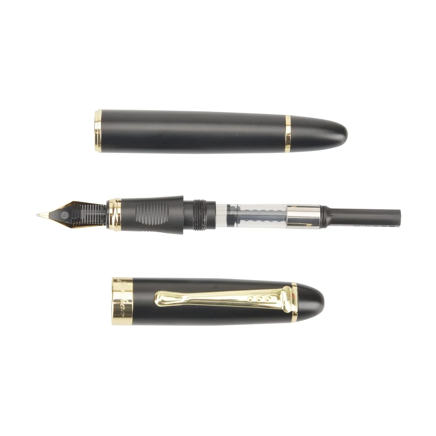 Jinhao X450 Fountain Pen – Matt Black Color, Gold Trim, Medium Nib Options, Elegant Writing Instrument - Image 4