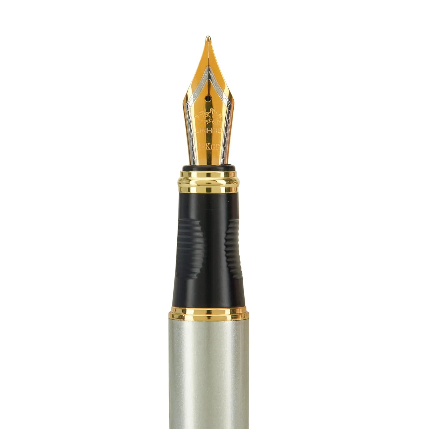 Jinhao X450 Fountain Pen – Shine Silver Color, Gold Trim, Medium , Elegant Writing Instrument - Image 4
