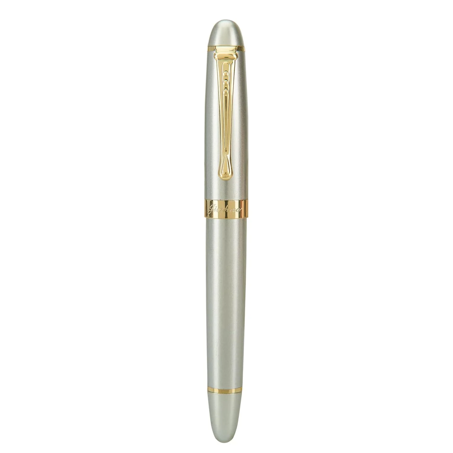 Jinhao X450 Fountain Pen – Shine Silver Color, Gold Trim, Medium , Elegant Writing Instrument - Image 5