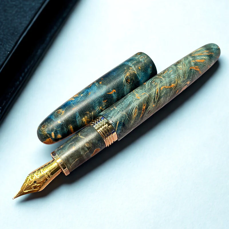 Jinxian Natural Stabilized Wood Fountain Pen - Image 3