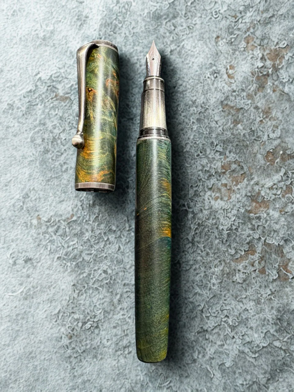 Jinxian Stable Wood & Copper Rod Metal Fountain Pen - Image 3