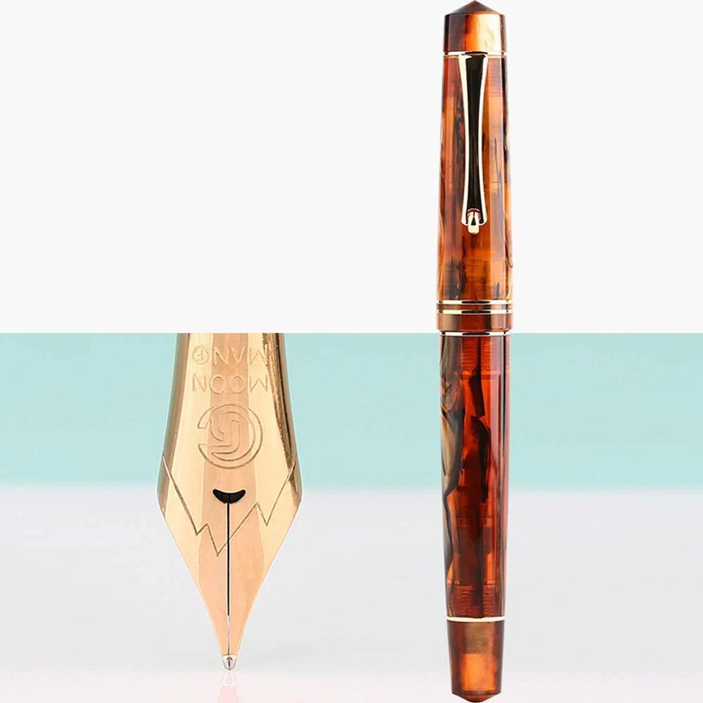 Moonman M800 Amble Acrylic Fountain Pen, Fine Nib with Converter and Pen Box Set - Image 10
