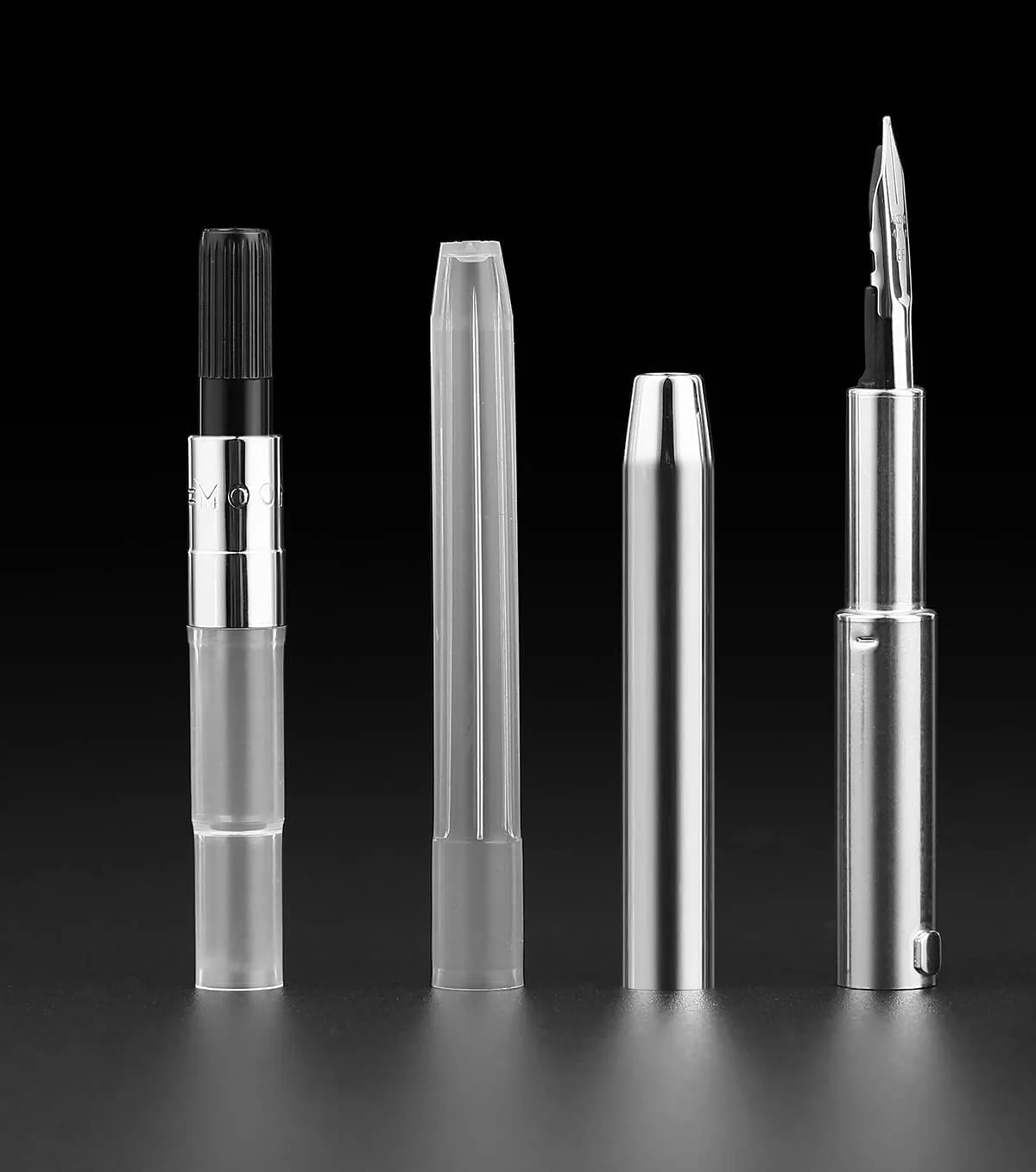 Moonman A1 Press Fountain Pen with Box, Retractable Extra Fine Nib Metal Wine Red Ink Pen with Converter for Writing (With Clip Version) - Image 3