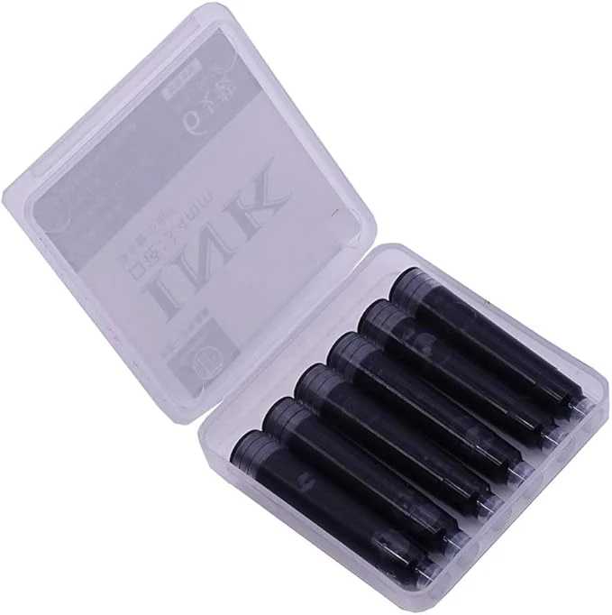 Majohn Fountain Pen Ink Cartridges Black Pack of 6 – 2.6mm & 3.4mm Universal Refill Cartridges, 0.8ml Smooth Writing Ink for Fountain Pens - Image 2