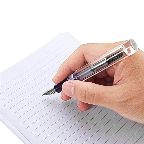 Moonman C1  Eye Dropper Filling Fountain Pen Fully Transparent Large-Capacity Ink Storing with Converter Iridium Medium Nib Gift Set - Image 4