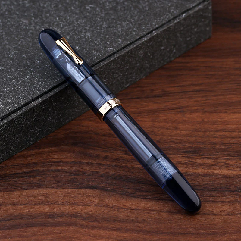 Moonman C4 Eyedropper Fountain Pen Extra Fine Nib, Transparent Acrylic Big Size Writing Pens for Office Business with Box (Extra Fine) - Image 7