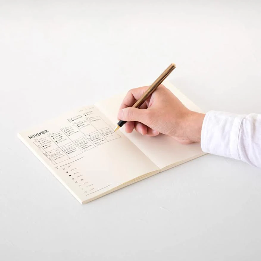 Midori MD Notebook – A5 Size, Dot Grid, 368 Pages, Soft Paper Cover, Japanese Minimalist Design - Image 6