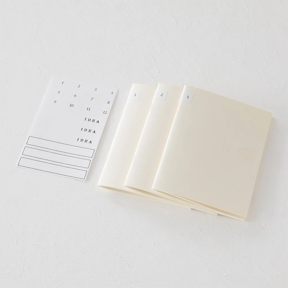 Midori MD Notebook – A6 Size, Blank Pages, Set of 3 (48 Pages Each), Soft Paper Cover, Japanese Minimalist Design - Image 5