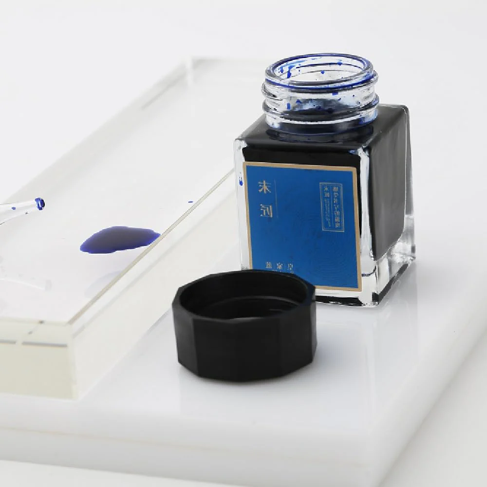Moonman Fountain Pen Bottled Ink, Non Carbon, No Blocking, 20 ml Colour bottle Ink With Classic Designed Bottle (Blue Black) - Image 2