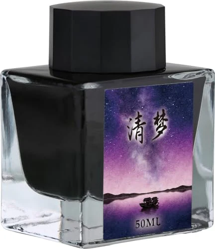 Moonman Purple 50ml Glass Bottle Fountain Pen Colour Ink No Blocking Non Carbon Dye Classic Designed Bottle Ink - Image 3
