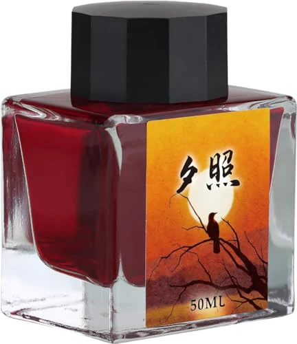 Moonman Yellow 50ml Glass Bottle Fountain Pen Colour Ink No Blocking Non Carbon Dye Classic Designed Bottle Ink - Image 4