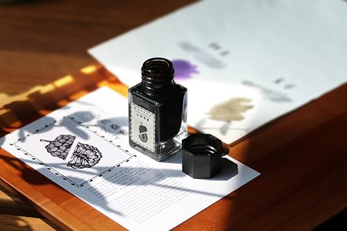 Moonman - Dark Grey 18ml Glass Bottle With Colorful Fresh Pigment Type, Waterproof Ink That Does Not Fade, Classic Designed Bottle Ink - Image 3