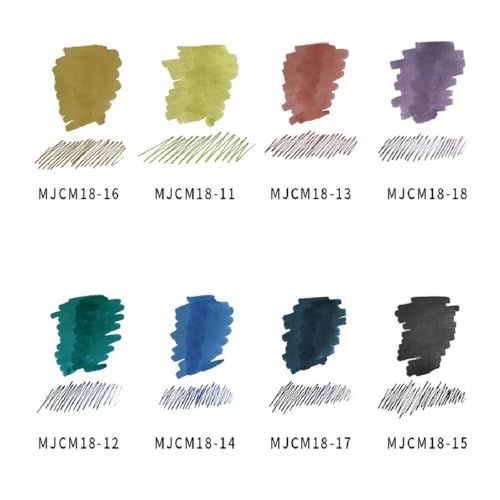 Moonman Blue - Green 18ml Glass Bottle With Colorful Fresh Pigment Type, Waterproof Ink That Does Not Fade, Classic Designed Bottle Ink - Image 4