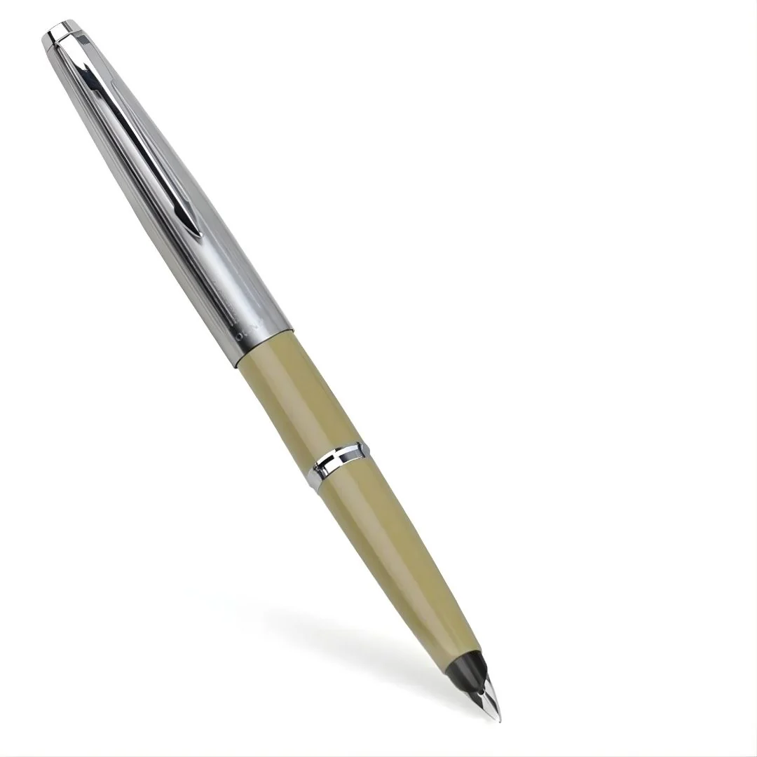 Moonman 80 Half Vintage Fountain Pen – Classic Semi-Demonstrator, Fine Iridium Nib, Green Barrel with Metal Cap, Smooth Ink Flow, Refillable Converter System - Image 2