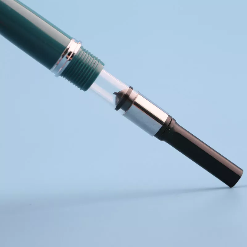 Moonman 80s Green Pocket Fountain Pen – Silver Clip, Fine Nib - Image 4