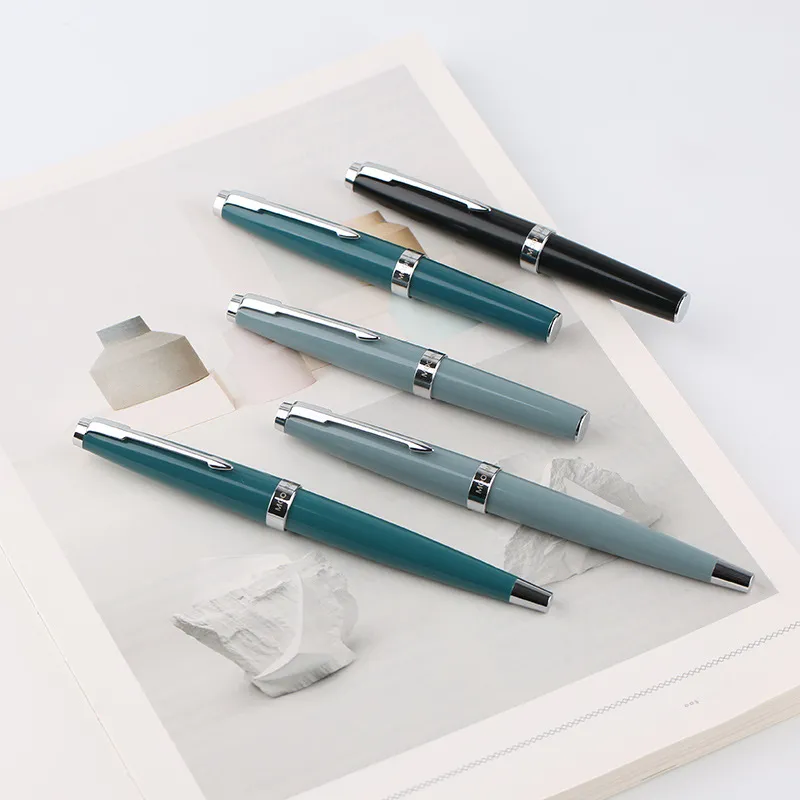 Moonman 80s Light Blue Pocket Fountain Pen – Fine Nib, Silver Clip, Vintage-Inspired Slim Design with Converter - Image 5