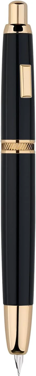 Moonman A1 Press Fountain Pen – Fine Nib Retractable Black & Gold Writing Set with Converter (No Clip Version) - Image 4