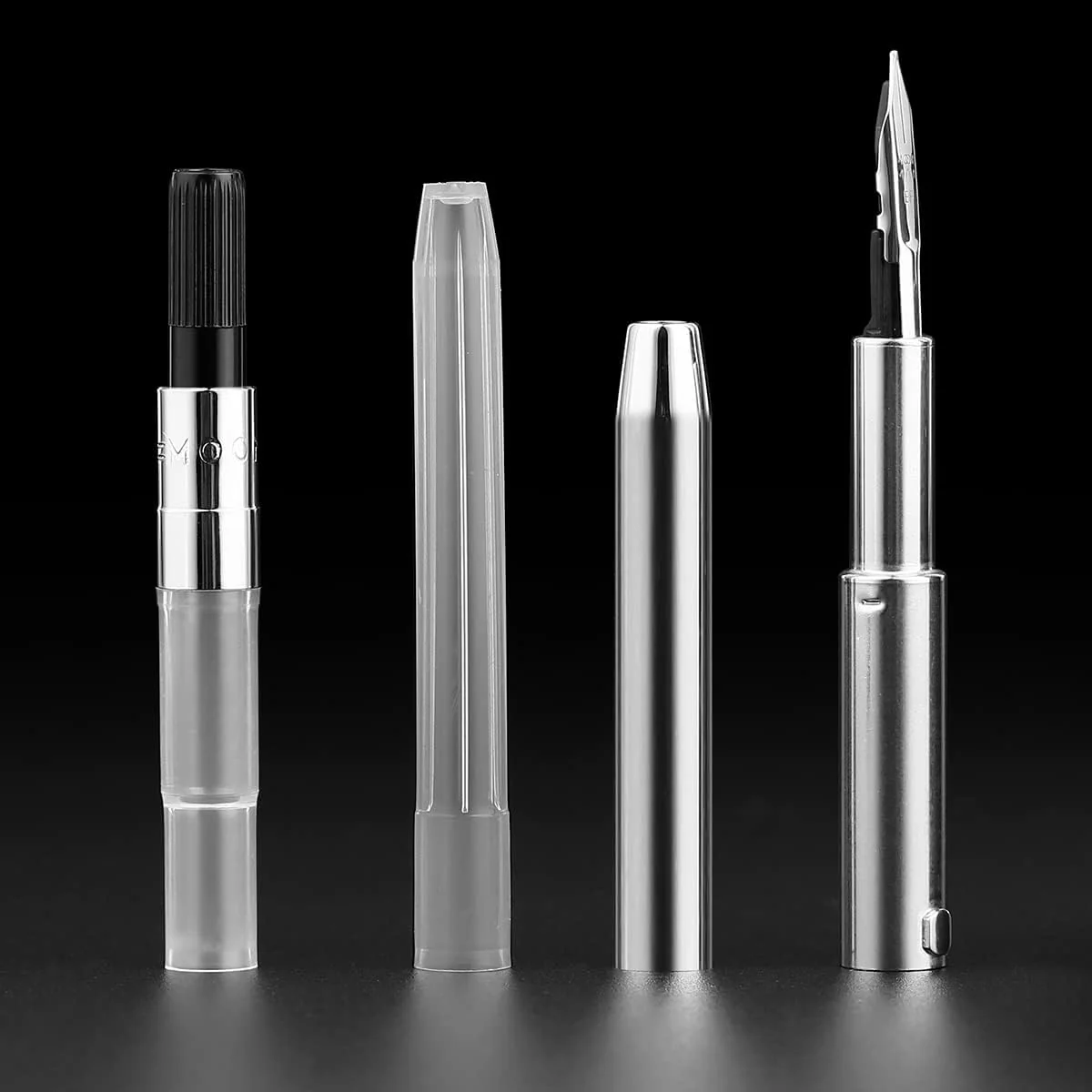 Moonman A2 Retractable Fountain Pen – Extra Fine 0.38mm Nib, Peacock Blue Resin Body, Black Clip – With Converter & Gift Box - Image 5