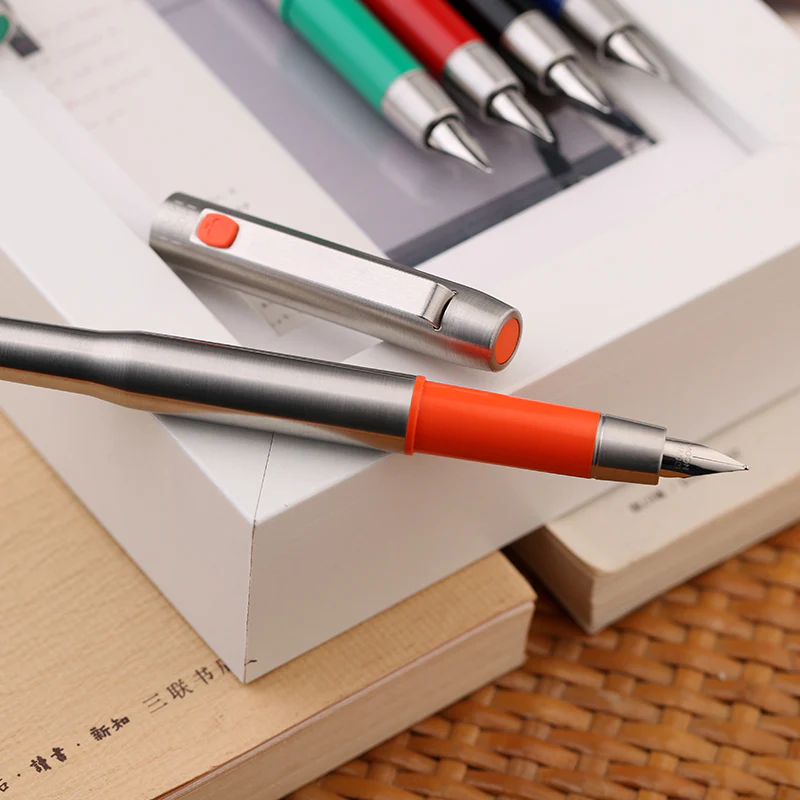 Moonman B25 Spades Ares Fountain Pen – Fine Nib (0.5mm), Stainless Steel - Image 10
