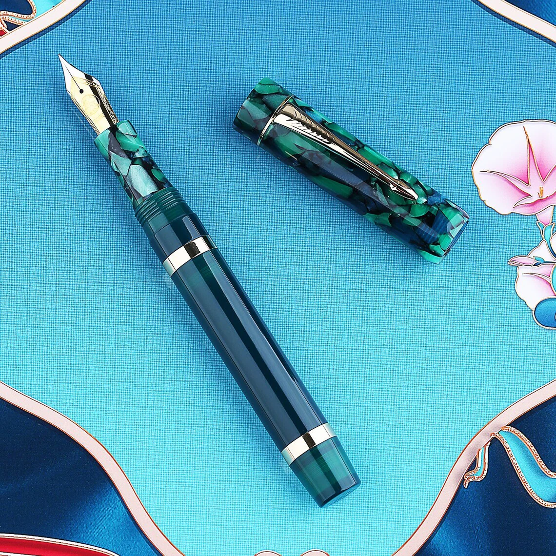 Moonman M700 Fountain Pen – BOCK Fine Nib, Acrylic Writing Pen with Converter - Image 10